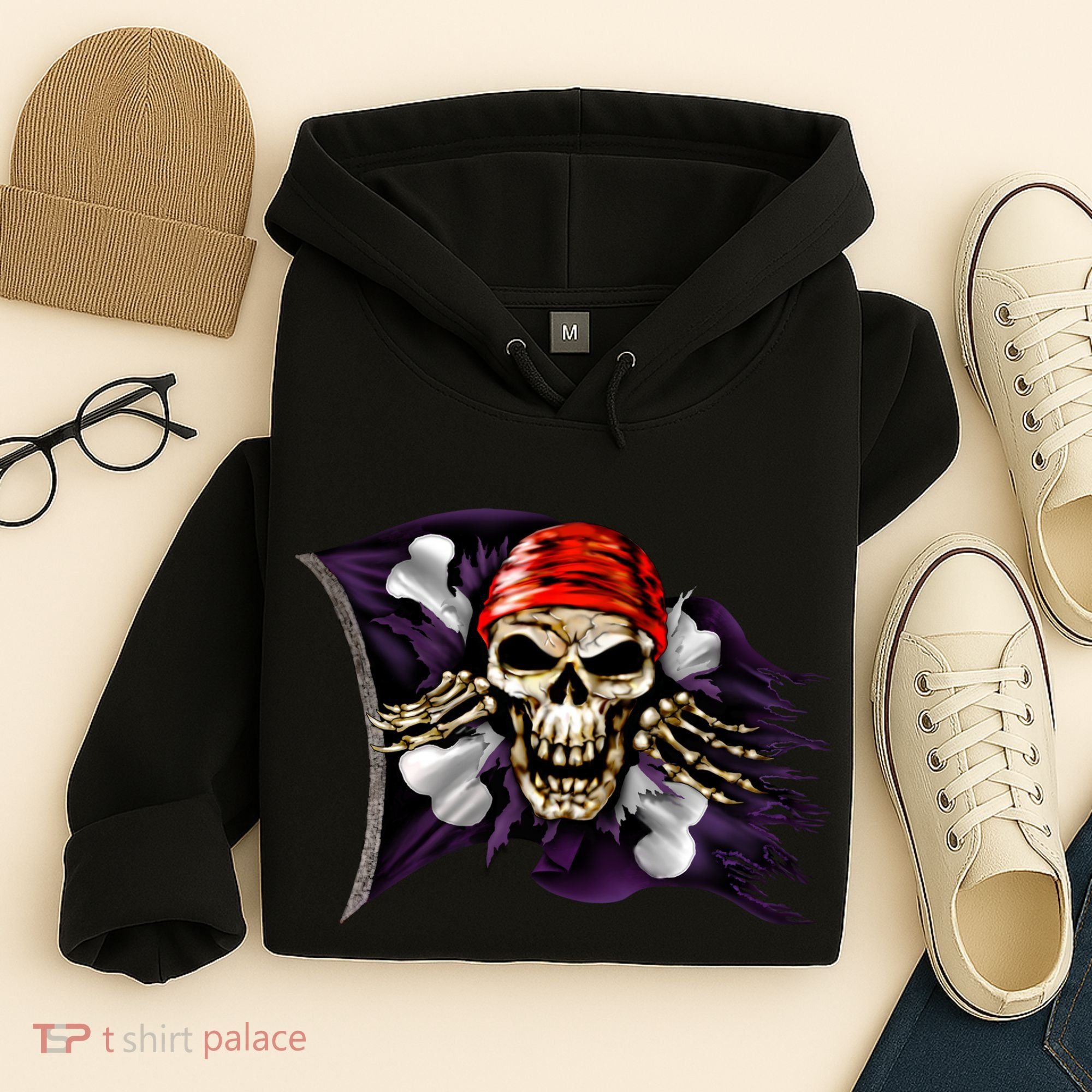 Pirate Skull Flag Hoodie
