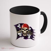 Pirate Skull Flag Coffee Mug thumb 1