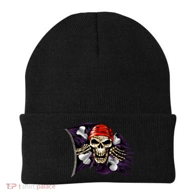 Pirate Skull Flag Beanie