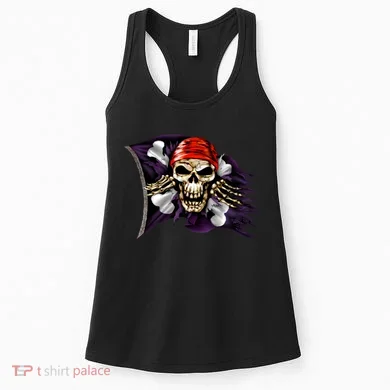 Pirate Skull Flag Women's Tank Top