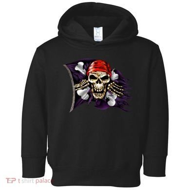 Pirate Skull Flag Toddler Hoodie