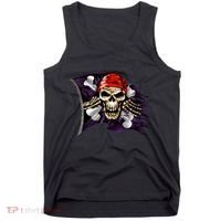 Pirate Skull Flag Tank Top thumb 0