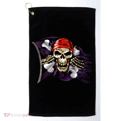 Pirate Skull Flag Golf Towel