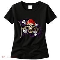 Pirate Skull Flag Women's T-Shirt thumb 0