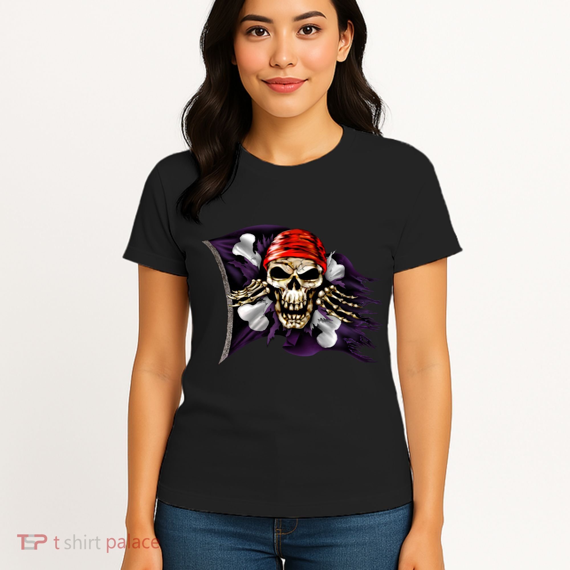 Pirate Skull Flag Women's T-Shirt
