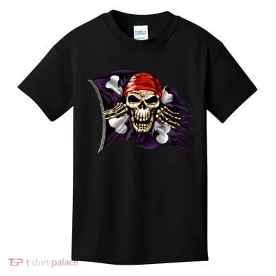 Pirate Skull Flag Kids T-Shirt