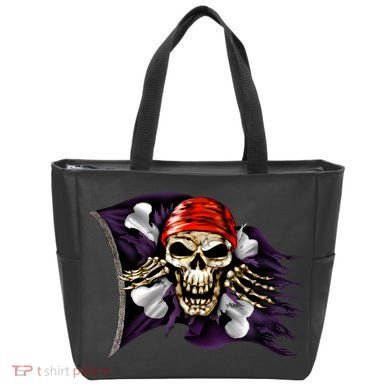 Pirate Skull Flag Tote Bag