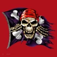 Pirate Skull Flag Christmas Stocking thumb 1