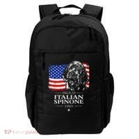 Proud Italian Spinone Dad American Flag Patriotic Dog Gift Backpack thumb 0