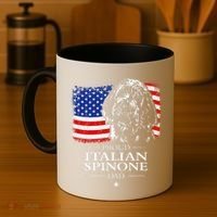 Proud Italian Spinone Dad American Flag Patriotic Dog Gift Coffee Mug thumb 4