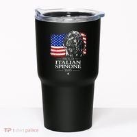 Proud Italian Spinone Dad American Flag Patriotic Dog Gift Tumbler thumb 0