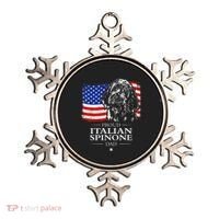 Proud Italian Spinone Dad American Flag Patriotic Dog Gift Ornament thumb 0