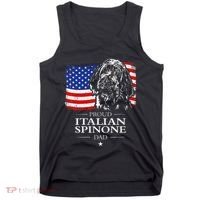 Proud Italian Spinone Dad American Flag Patriotic Dog Gift Tank Top thumb 0