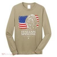 Proud Italian Spinone Dad American Flag Patriotic Dog Gift Long Sleeve Shirt thumb 0