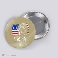 Proud Italian Spinone Dad American Flag Patriotic Dog Gift Button thumb 0