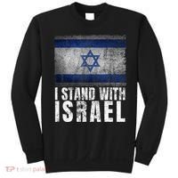 Pro Israel Supporter I Stand With Israel Patriotic USA Flag Sweatshirt thumb 0
