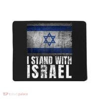 Pro Israel Supporter I Stand With Israel Patriotic USA Flag Mousepad thumb 0