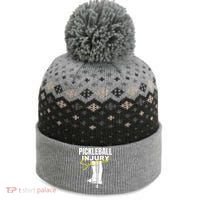Pickleball Injury Survivor Funny Dink Player Team Paddleball The Baniff Cuffed Pom Beanie thumb 0