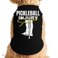 Pickleball Injury Survivor Funny Dink Player Team Paddleball Doggie Tank thumb 0