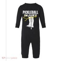 Pickleball Injury Survivor Funny Dink Player Team Paddleball Infant Fleece One Piece thumb 0