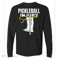 Pickleball Injury Survivor Funny Dink Player Team Paddleball Comfort Colors Heavyweight Long Sleeve T-Shirt thumb 0