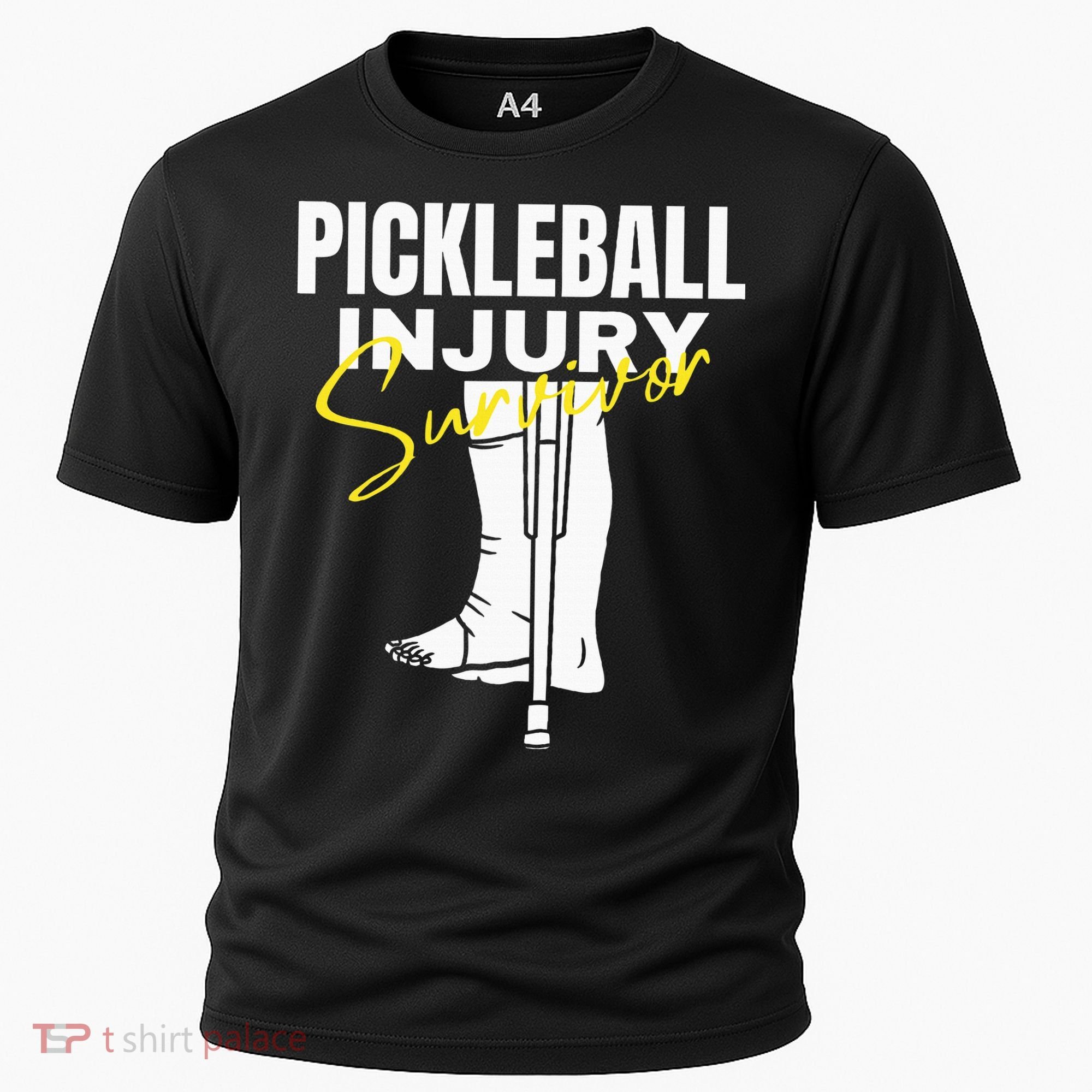 Pickleball Injury Survivor Funny Dink Player Team Paddleball Cooling Performance Crew T-Shirt