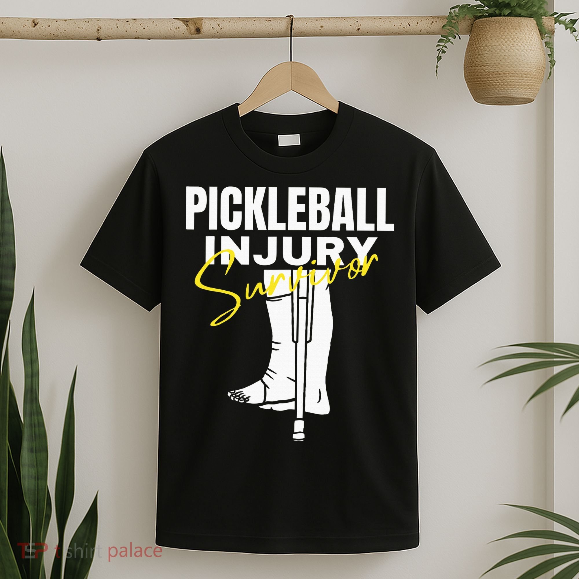 Pickleball Injury Survivor Funny Dink Player Team Paddleball T-Shirt