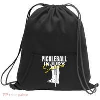Pickleball Injury Survivor Funny Dink Player Team Paddleball Sweatshirt Cinch Pack Bag thumb 0