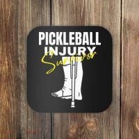 Pickleball Injury Survivor Funny Dink Player Team Paddleball Coaster thumb 0