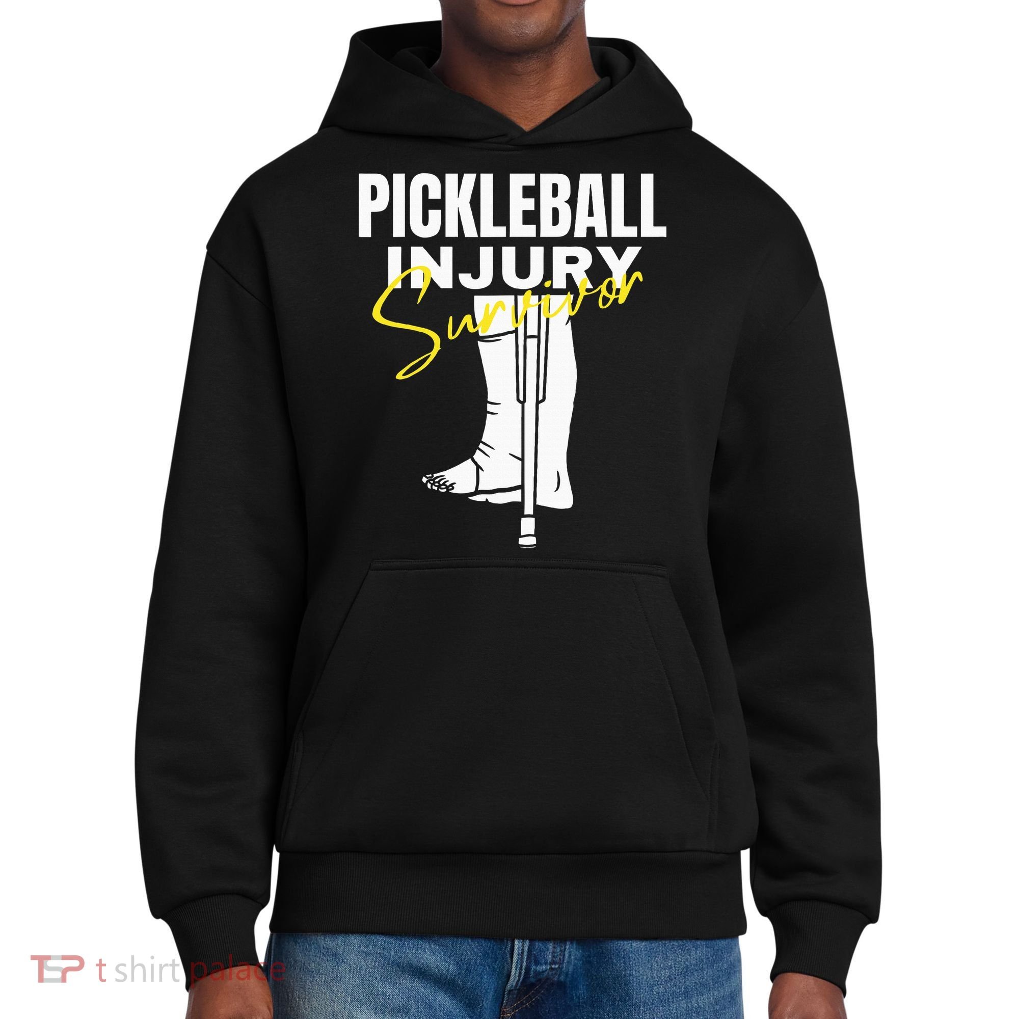 Pickleball Injury Survivor Funny Dink Player Team Paddleball District V.I.T. Heavyweight Hoodie