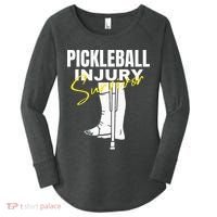 Pickleball Injury Survivor Funny Dink Player Team Paddleball Women's Perfect Tri Tunic Long Sleeve Shirt thumb 0