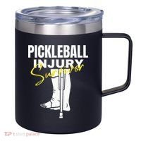 Pickleball Injury Survivor Funny Dink Player Team Paddleball 12oz Stainless Steel Coffee Mug thumb 0