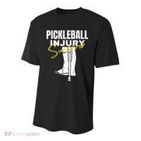Pickleball Injury Survivor Funny Dink Player Team Paddleball Youth Performance Sprint T-Shirt thumb 0