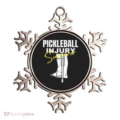 Pickleball Injury Survivor Funny Dink Player Team Paddleball Ornament