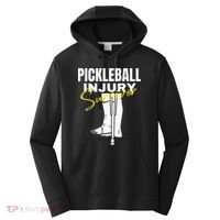 Pickleball Injury Survivor Funny Dink Player Team Paddleball Performance Fleece Hoodie thumb 0