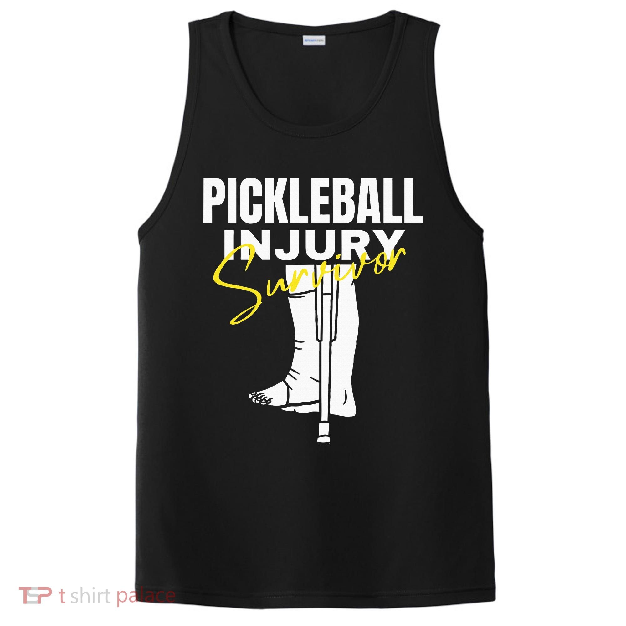 Pickleball Injury Survivor Funny Dink Player Team Paddleball PosiCharge Competitor Tank