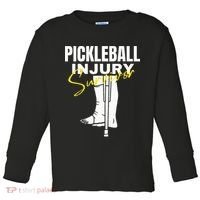 Pickleball Injury Survivor Funny Dink Player Team Paddleball Toddler Long Sleeve Shirt thumb 0