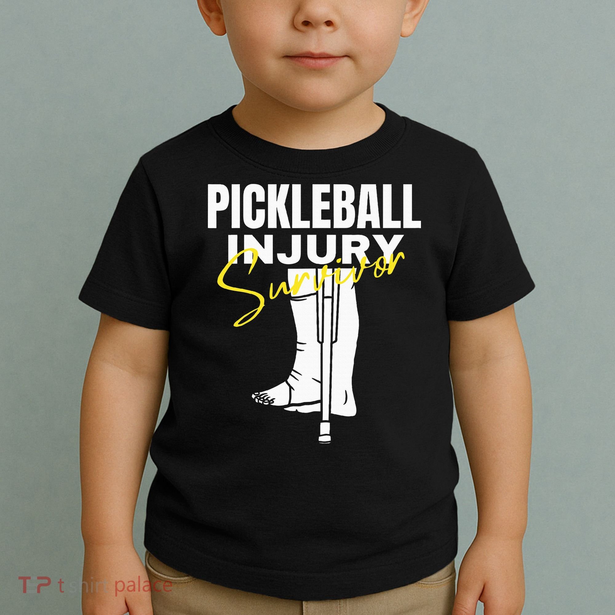 Pickleball Injury Survivor Funny Dink Player Team Paddleball Toddler T-Shirt