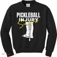 Pickleball Injury Survivor Funny Dink Player Team Paddleball Kids Sweatshirt thumb 0