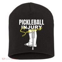 Pickleball Injury Survivor Funny Dink Player Team Paddleball Short Acrylic Beanie thumb 0