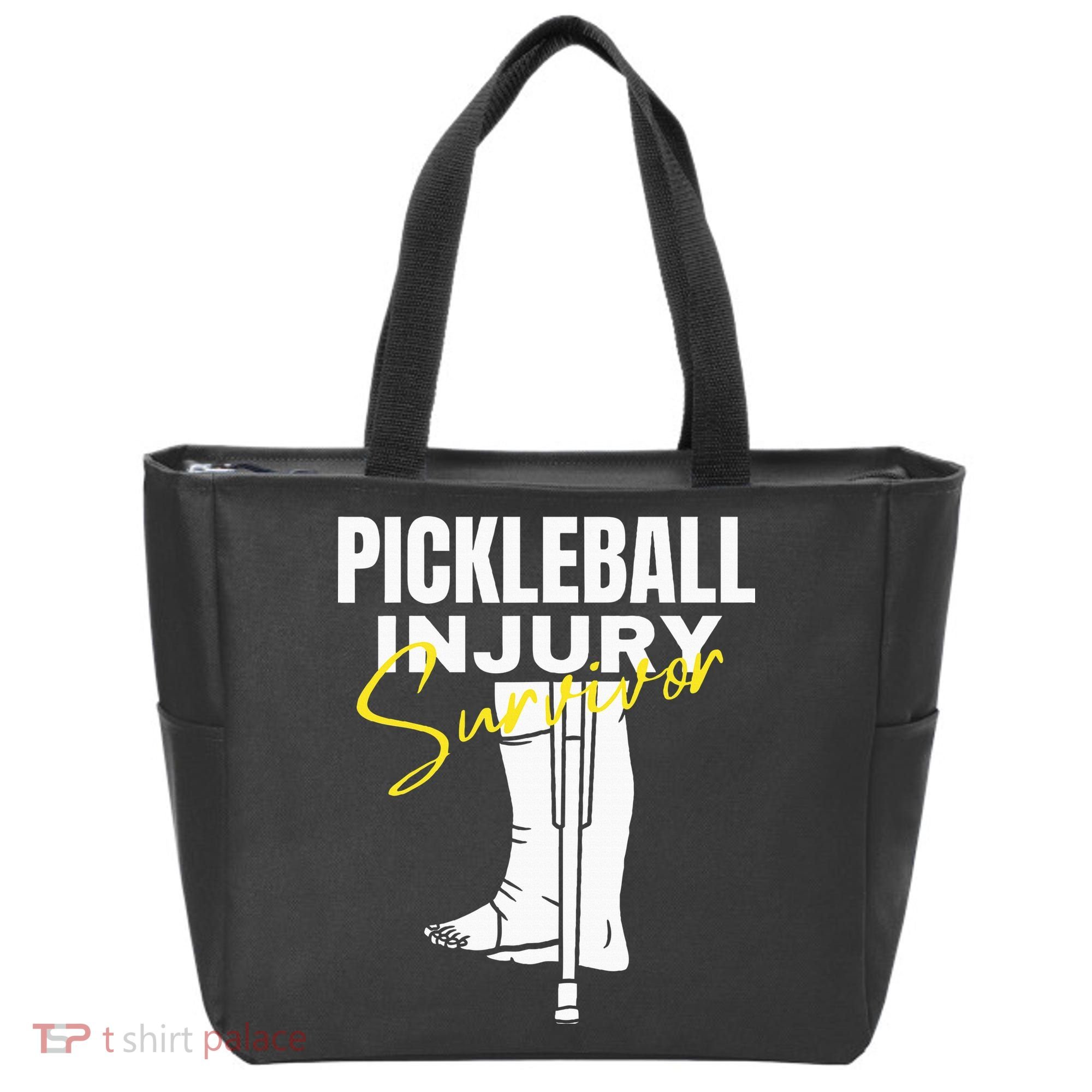 Pickleball Injury Survivor Funny Dink Player Team Paddleball Tote Bag
