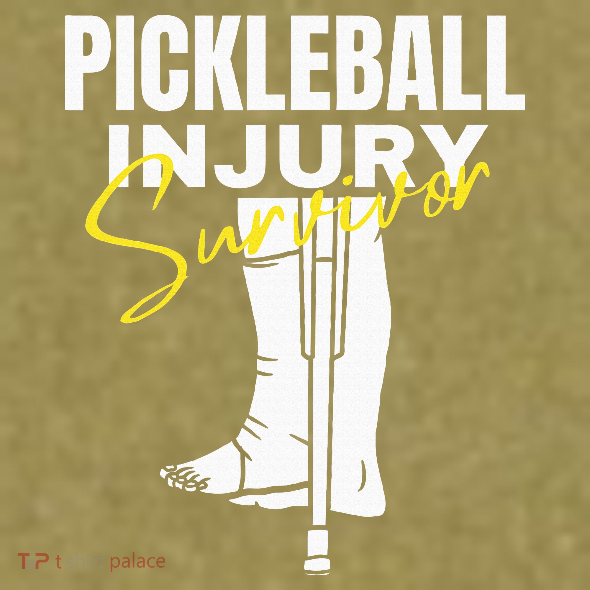Pickleball Injury Survivor Funny Dink Player Team Paddleball Garment-Dyed Women's Muscle Tee