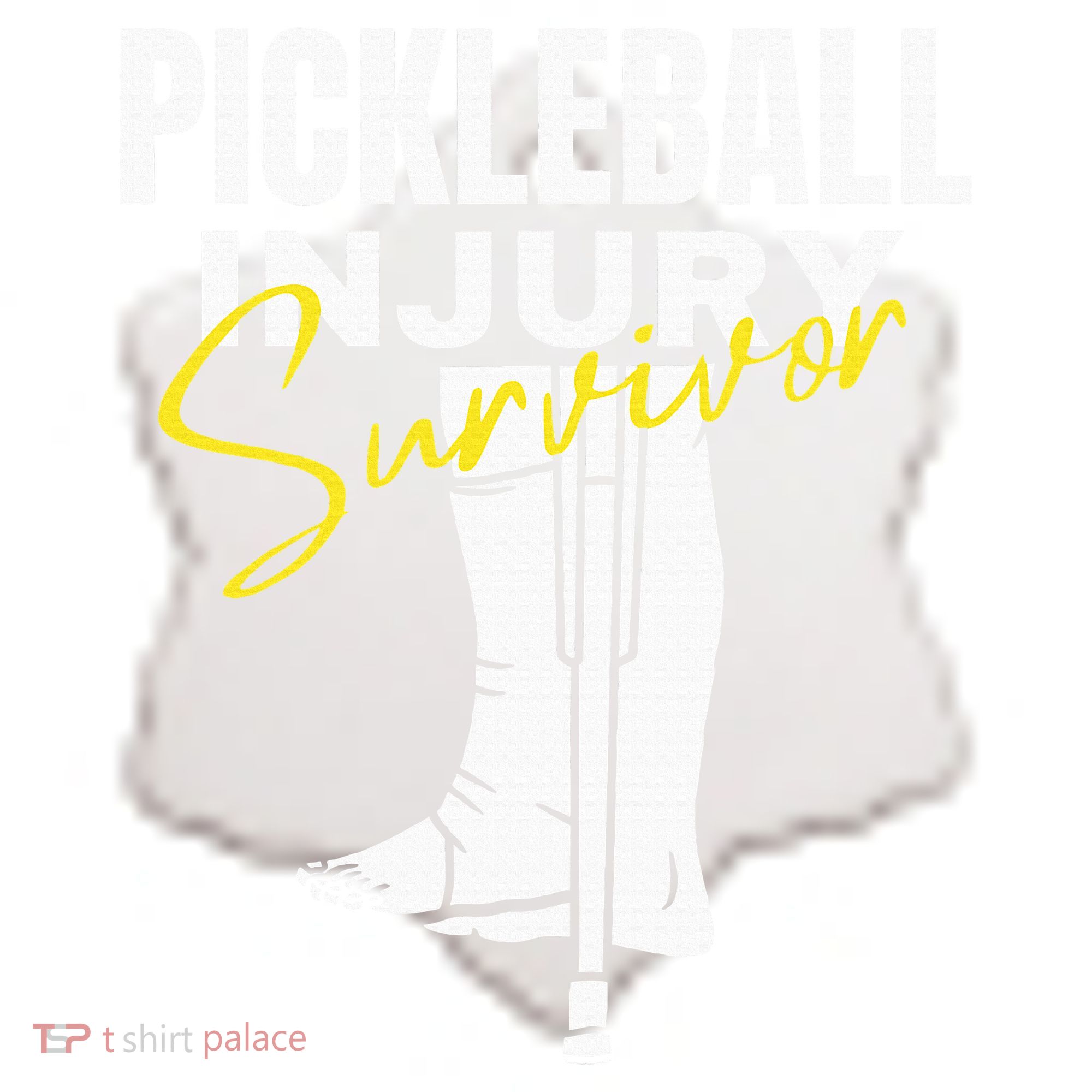 Pickleball Injury Survivor Funny Dink Player Team Paddleball Ceramic Ornament
