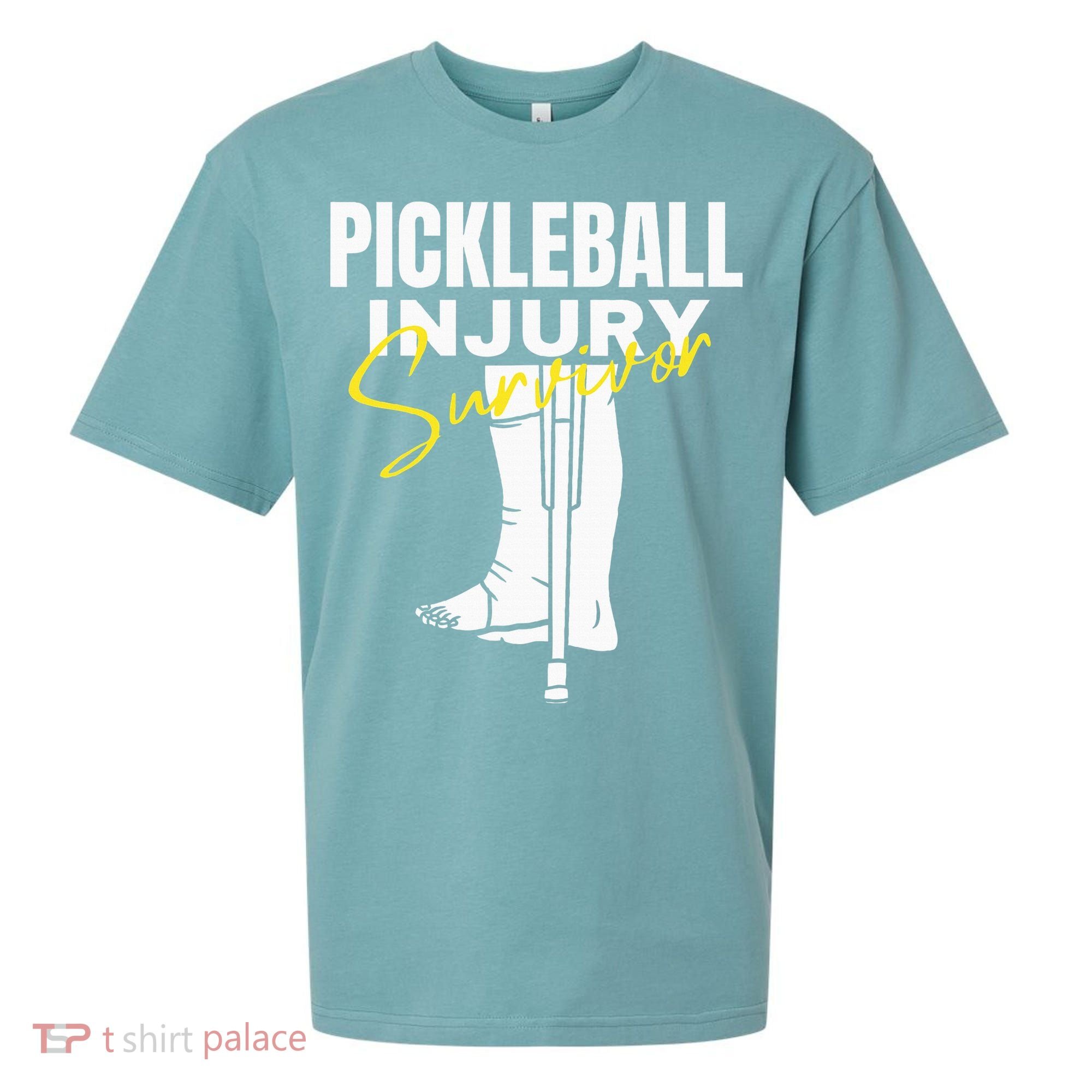 Pickleball Injury Survivor Funny Dink Player Team Paddleball Sueded Cloud Jersey T-Shirt