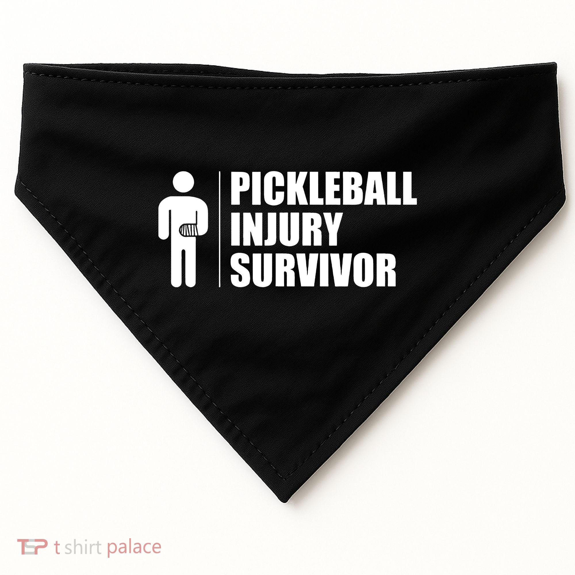 Pickleball Injury Survivor USA-Made Doggie Bandana