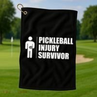 Pickleball Injury Survivor Golf Towel thumb 1