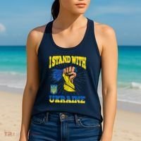 Powerful I Stand With Ukraine Women's Tank Top thumb 2