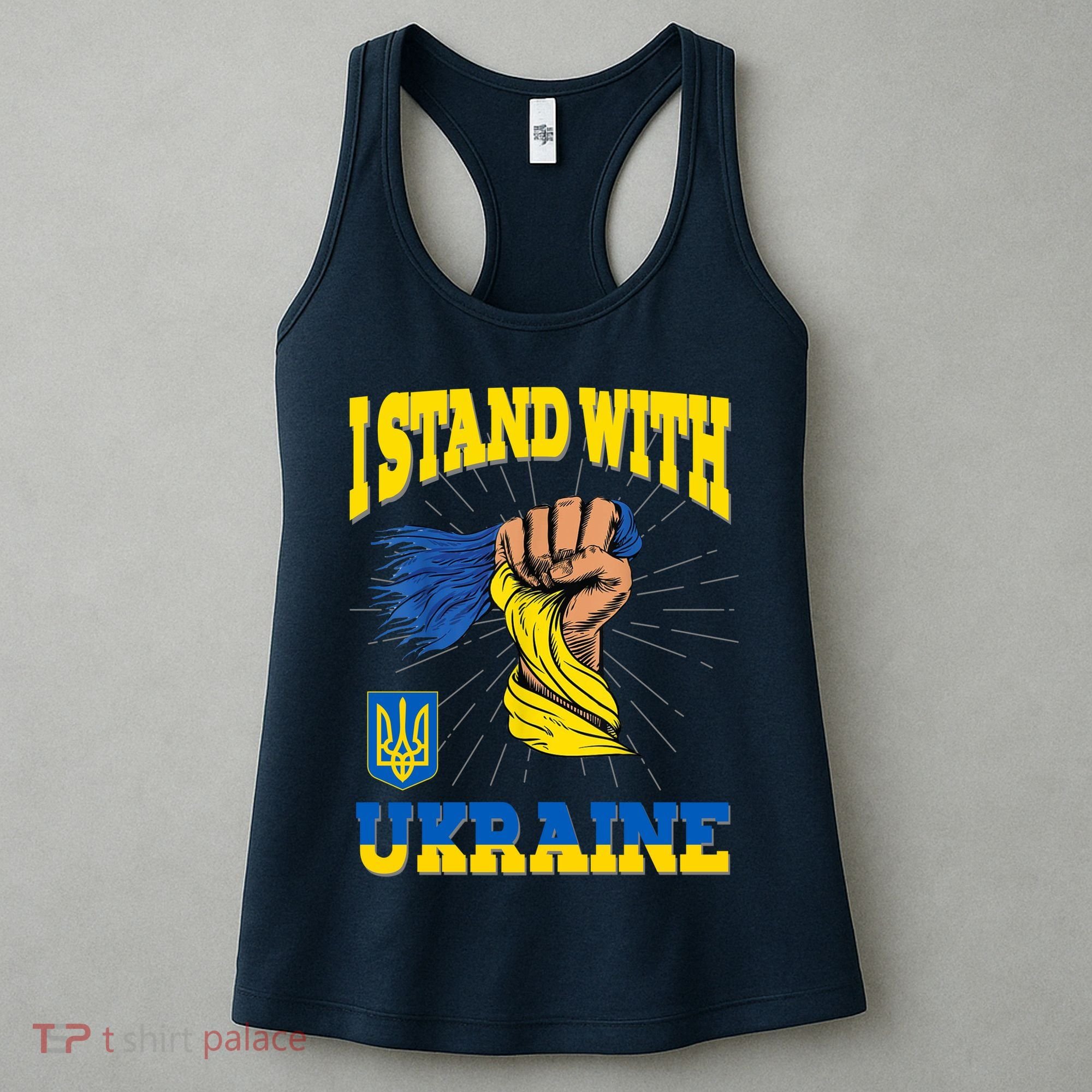 Powerful I Stand With Ukraine Women's Tank Top