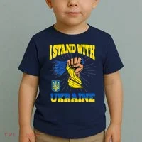 Powerful I Stand With Ukraine Toddler T-Shirt thumb 2