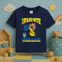 Powerful I Stand With Ukraine Toddler T-Shirt thumb 3